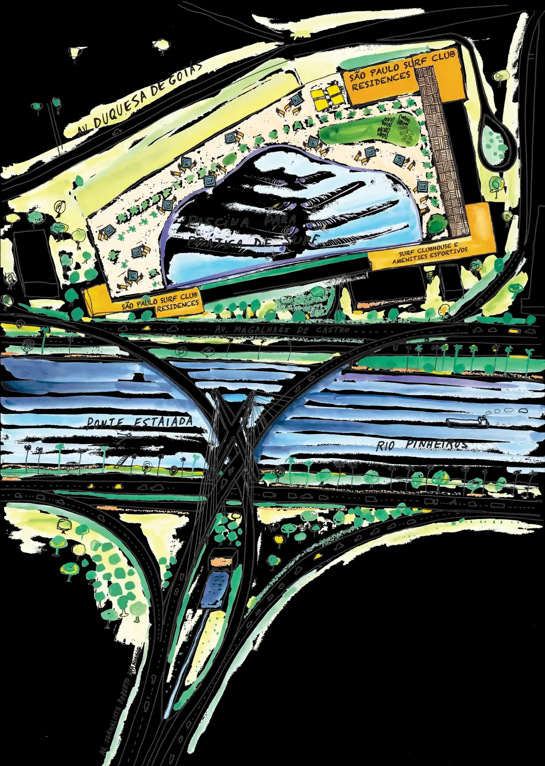 São Paulo Surf Club master plan